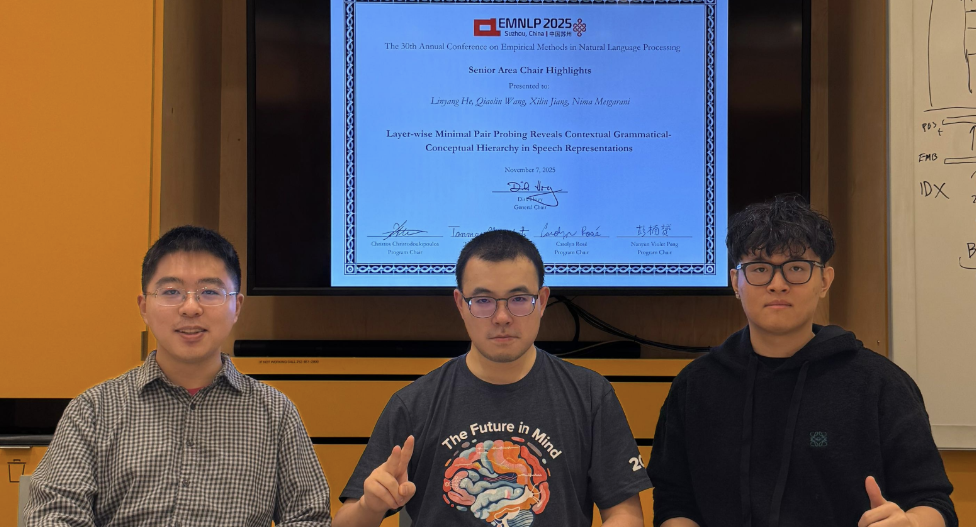 Linyang and Xilin won the EMNLP SAC highlight award! 🏆