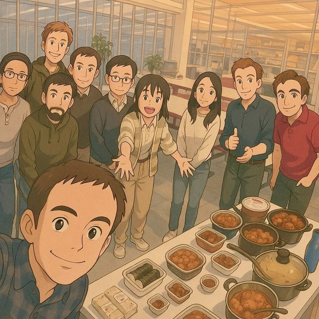 Potluck ... in Ghibli style!